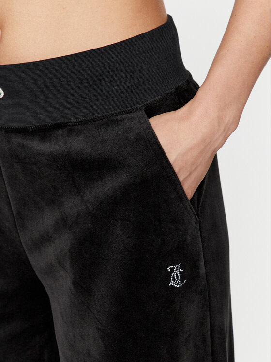 Juicy Couture Juicy Couture Jogginghose Audree JCWBJ23334 Schwarz Loose Fit