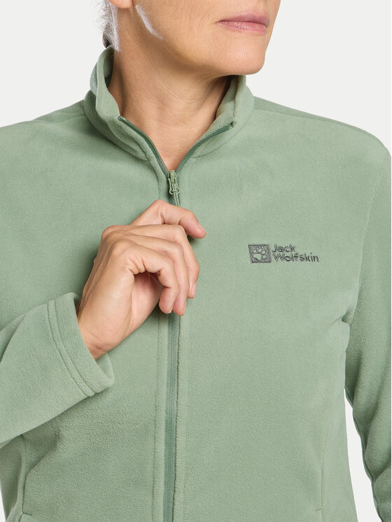 Jack Wolfskin Jack Wolfskin Flis Taunus Fz 1711391 Zelena Regular Fit