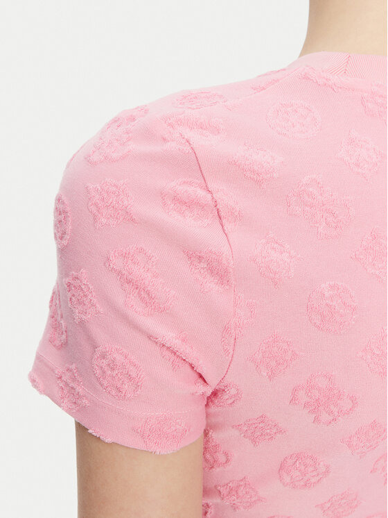 Guess Guess T-shirt V5GP21 KCT02 Rosa Regular Fit