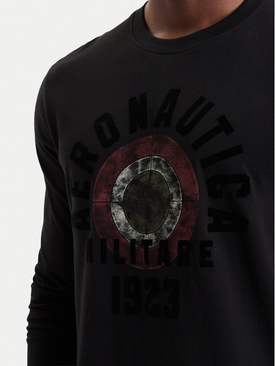 Aeronautica Militare Aeronautica Militare Longsleeve 262TS2570UJ00641 Negru Regular Fit