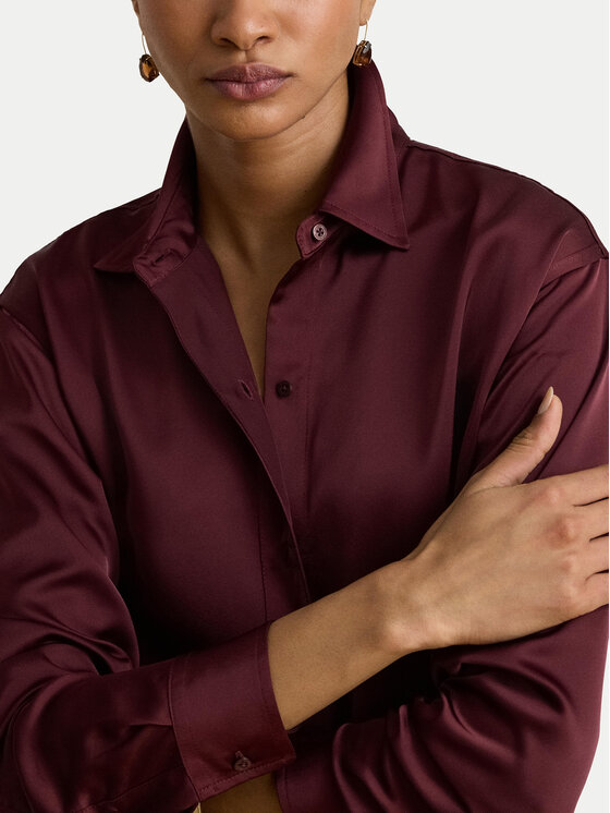 LAUREN RALPH LAUREN LAUREN RALPH LAUREN Srajca 200B27610008 Bordo rdeča Relaxed Fit