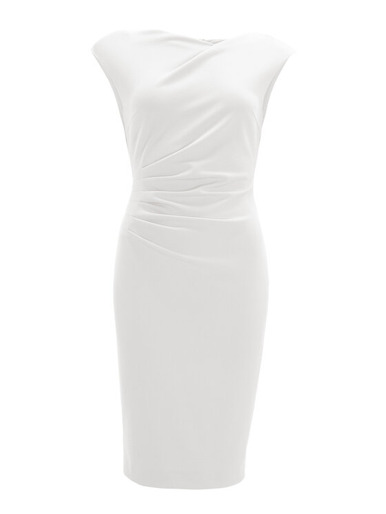 Swing Swing Koktel haljina 5AI16700 Bijela Slim Fit