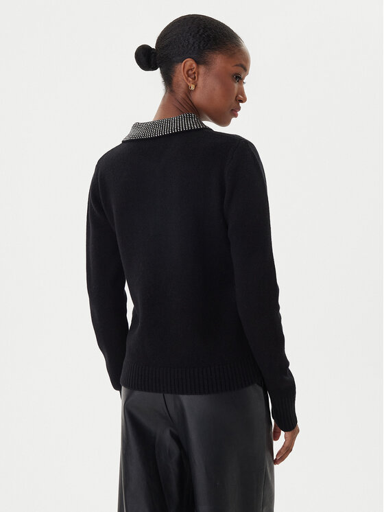 ICONA ICONA Pullover RI5KT005 Schwarz Regular Fit