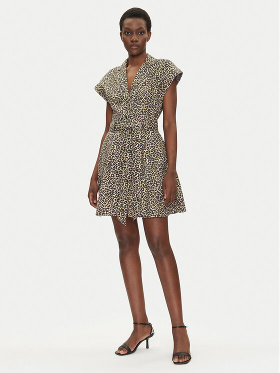 Morgan Morgan Hemdkleid 251-REVAM Braun Regular Fit
