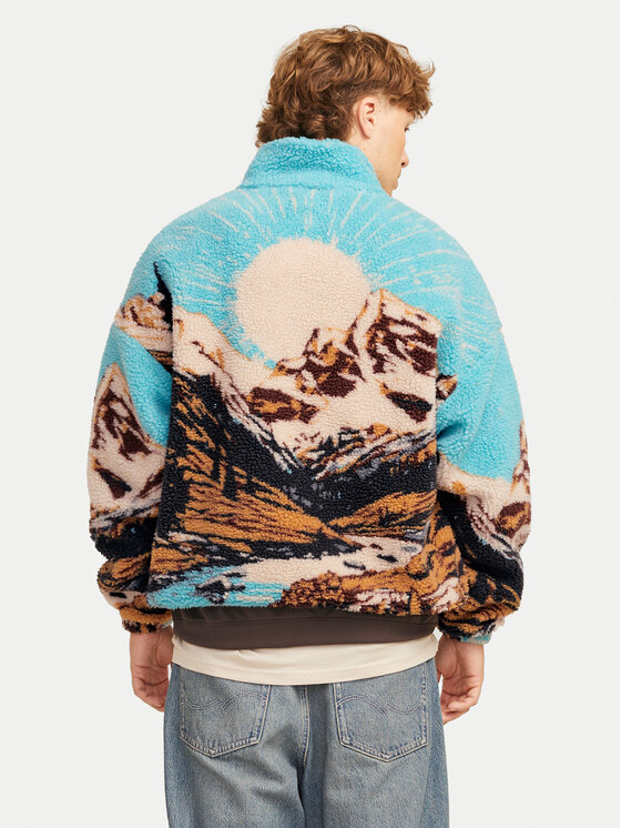 Jack&Jones Jack&Jones Flis Landscape 12274473 Plava Relaxed Fit