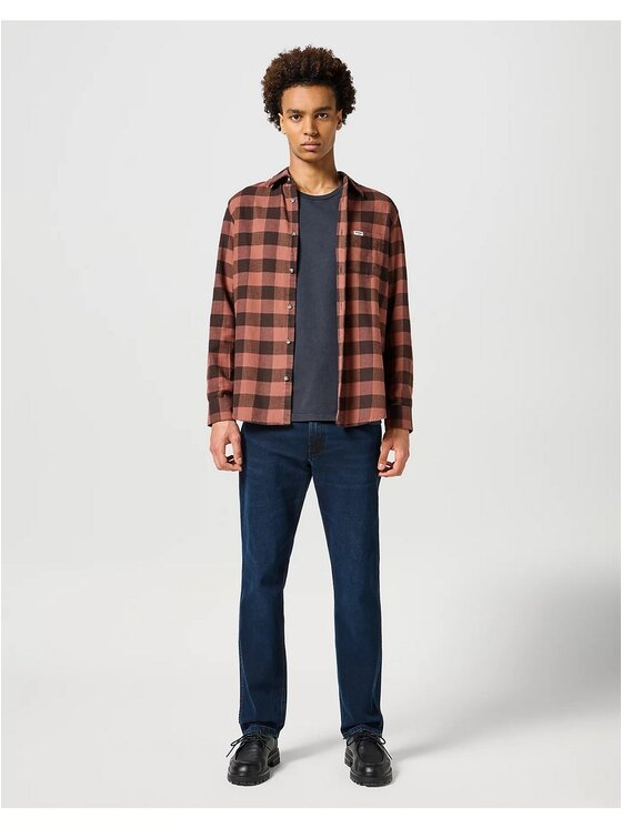 Wrangler Wrangler Jeansy GREENSBORO Granatowy Straight Fit