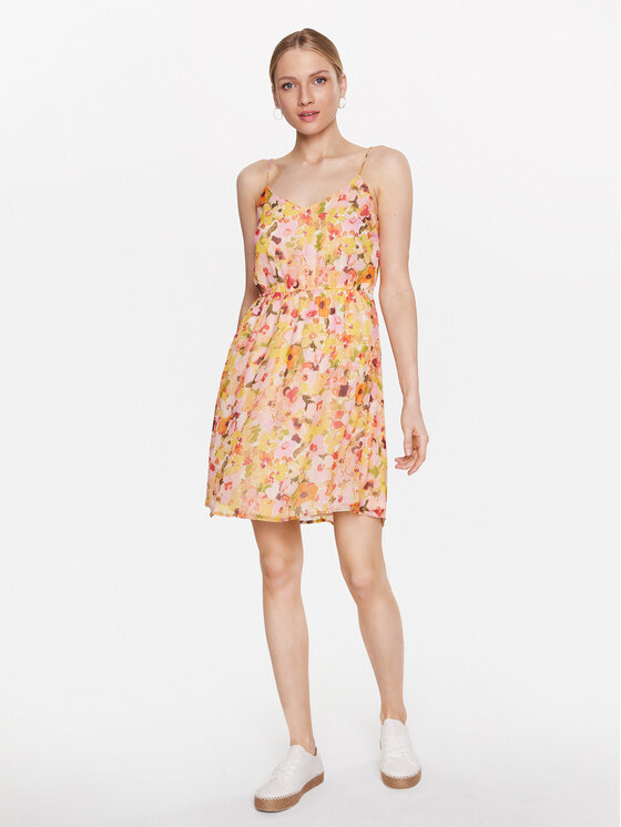 Vero Moda Vero Moda Sukienka letnia Smilla 10289489 Kolorowy Regular Fit