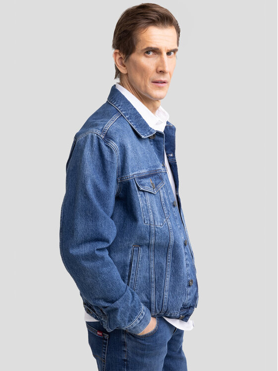 BIG STAR BIG STAR Kurtka jeansowa Charlie 489 Niebieski Basic Fit