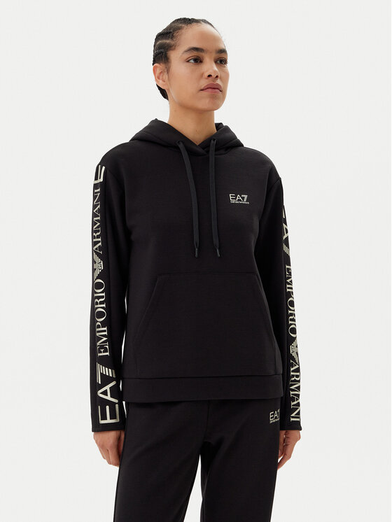 EA7 Emporio Armani EA7 Emporio Armani Tepláková souprava 7W000116 AF10443 MC004 Černá Regular Fit
