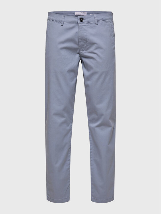 Selected Homme Selected Homme Chinosy New 16087663 Szary Slim Fit