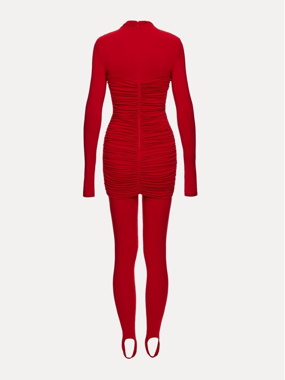 La Mania La Mania Kombinezon LENEE Czerwony Basic Fit