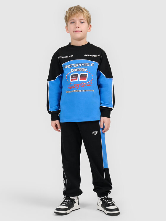 4F 4F Spodnie dresowe ESPORTS RACING Czarny Regular Fit