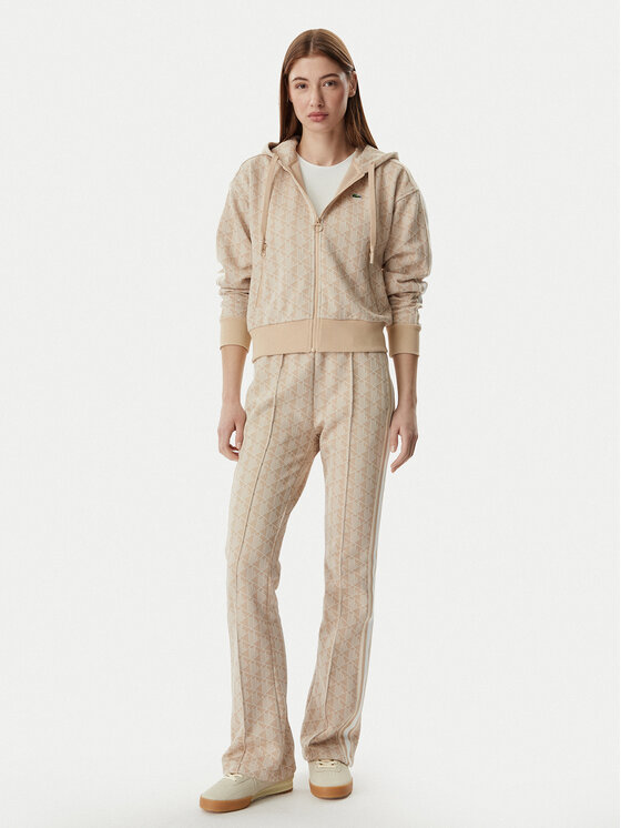 Lacoste Lacoste Bluza SF7606 Beżowy jasny Regular Fit
