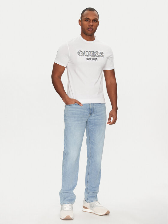 Guess Guess Póló M5GI07 I3Z14 Fehér Slim Fit