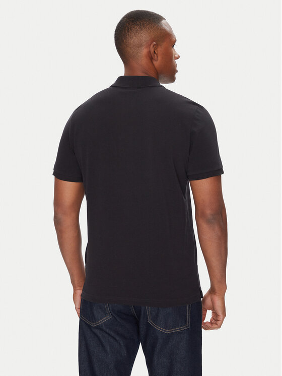 Moose Knuckles Moose Knuckles Tricou polo Everett M34MT712G Negru Regular Fit