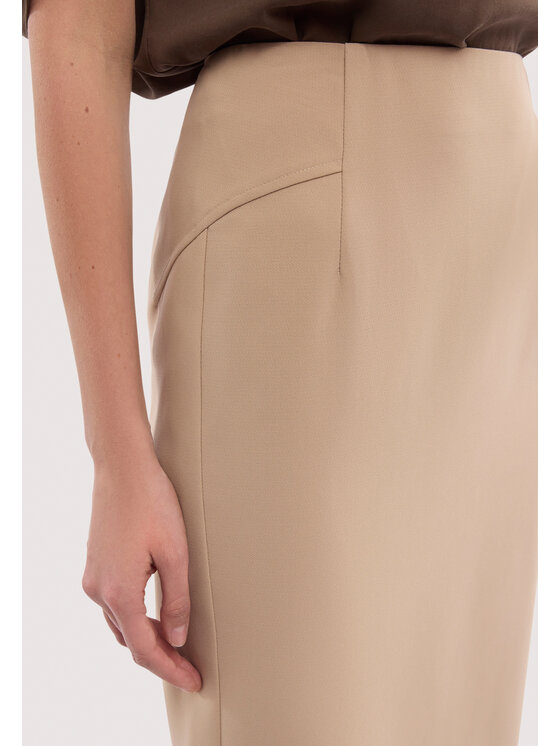 Trussardi Trussardi Spódnica midi 1166A000684N012 Beżowy Regular Fit
