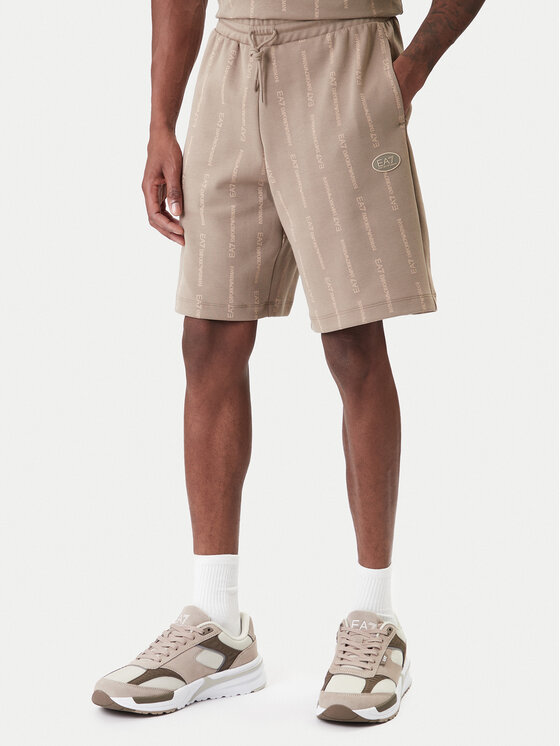 EA7 Emporio Armani EA7 Emporio Armani Sportovní kraťasy 7M001393 AF12660 F1030 Béžová Regular Fit