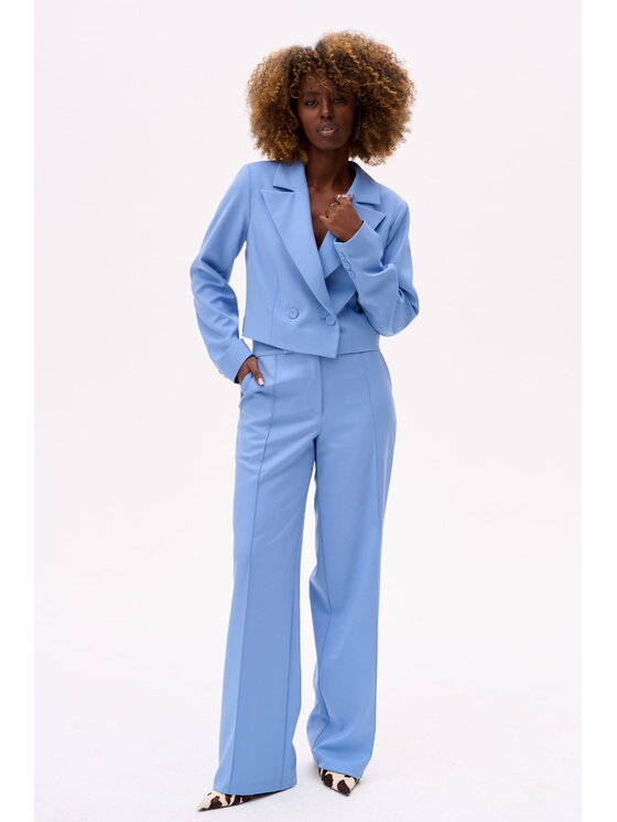 blue shadow blue shadow Marynarka Demi Niebieski Regular Fit