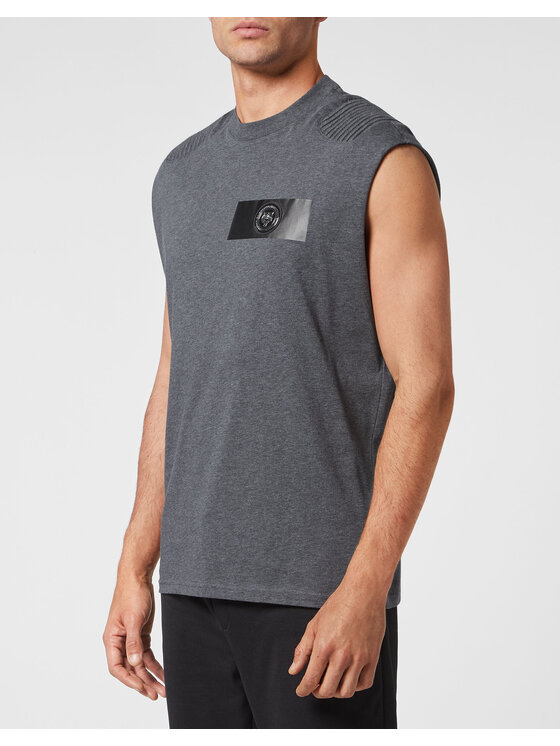 Plein Sport Plein Sport T-Shirt 1011 Szary Regular Fit