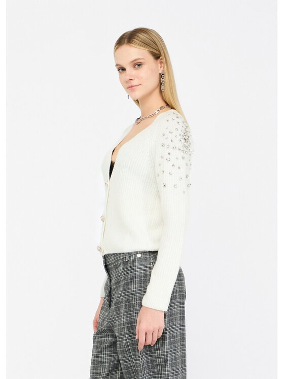 Liu Jo Liu Jo Cardigan CF5149MA74QX0256 Bianco Regular Fit