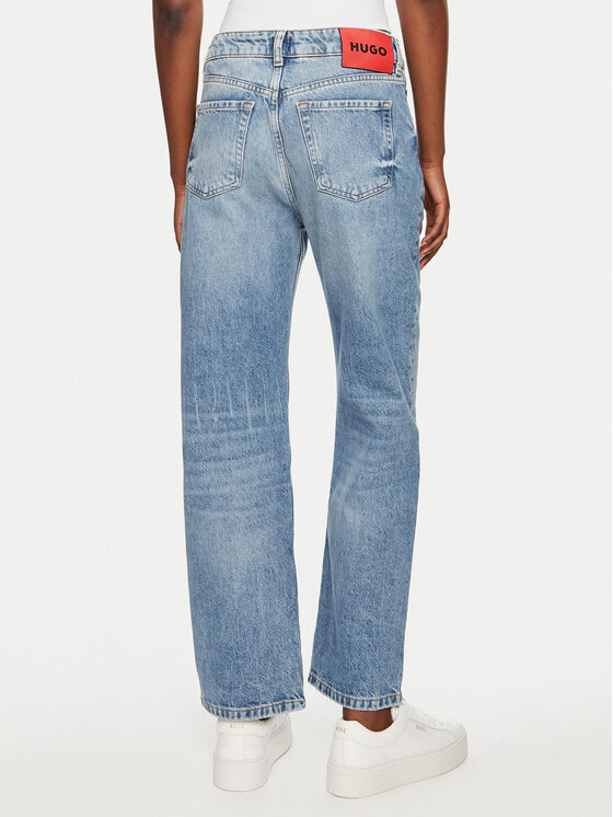 HUGO Hugo Jeans hlače Gilissi 50519899 Modra Straight Fit