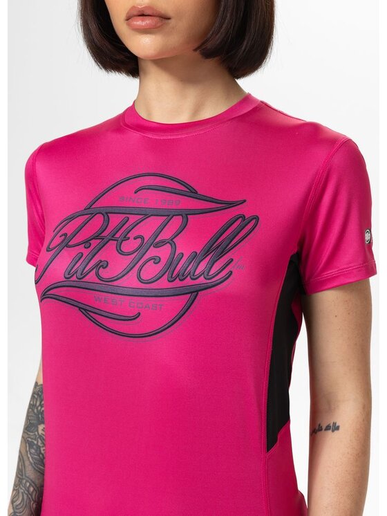 PITBULL PITBULL Koszulka techniczna PITBULL IR Różowy Regular Fit