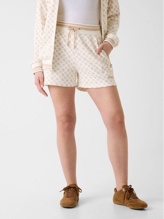 Guess Guess Szorty materiałowe 176131 Biały Classic Fit