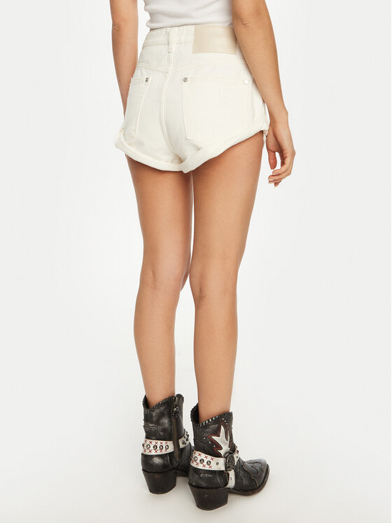 One Teaspoon One Teaspoon Pantaloncini di jeans Bandits 26804 Écru Regular Fit