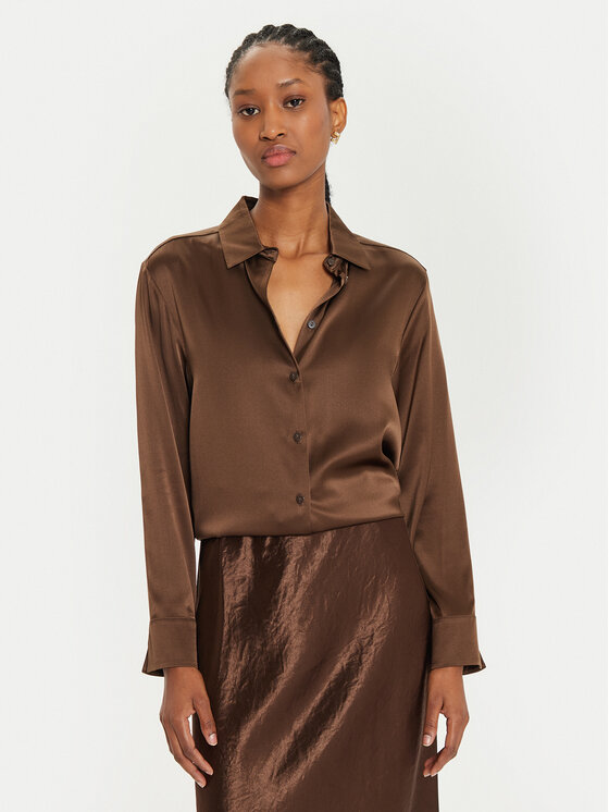 Max Mara Leisure Max Mara Leisure Marškiniai Finire 2426116018 Ruda Regular Fit