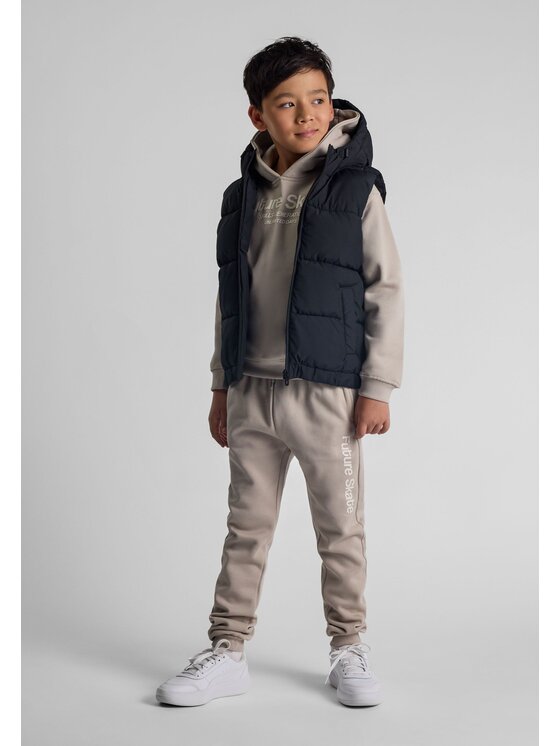 minoti minoti Kamizelka 27GILET80 Czarny Regular Fit