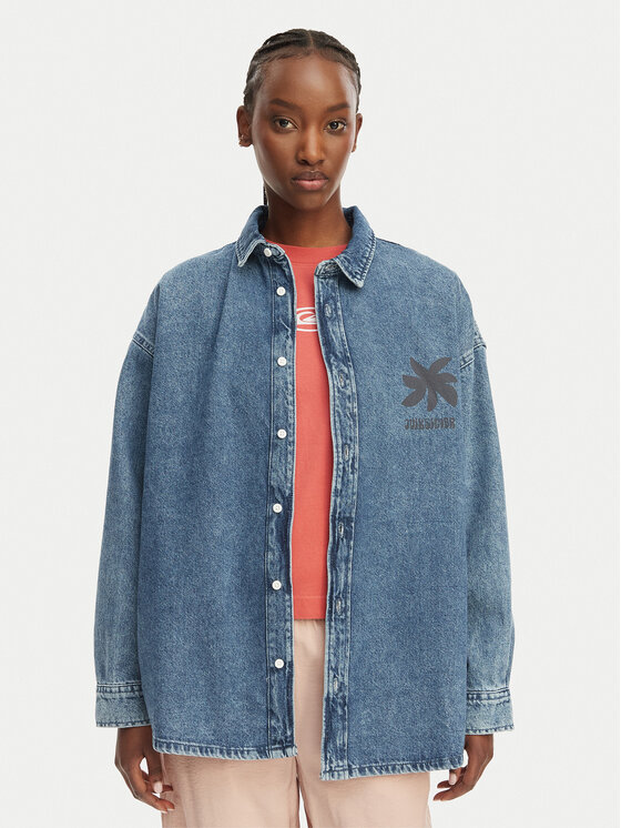 Quiksilver Koszula jeansowa Rahmat  EQWWT03150 Niebieski Regular Fit