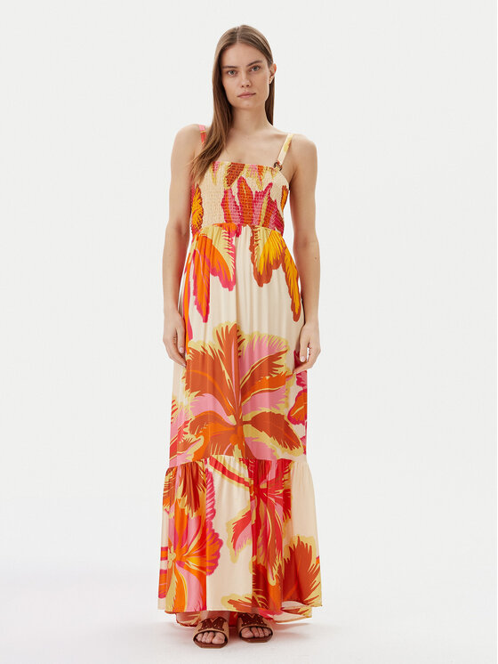 Maaji Maaji Letní šaty Jungle Palm Lavinia PT2707CLD001 Oranžová Regular Fit