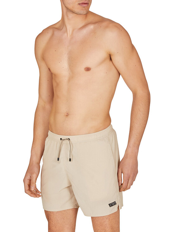 Emporio Armani Underwear Emporio Armani Underwear Szorty kąpielowe 2117403R419 Beżowy