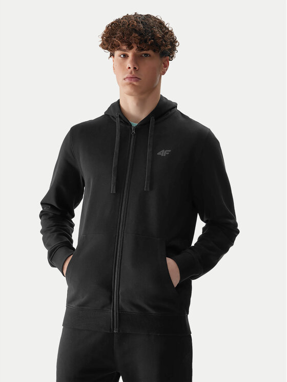 4F 4F Μπλούζα 4FWSS24TSWSM0951 Μαύρο Regular Fit