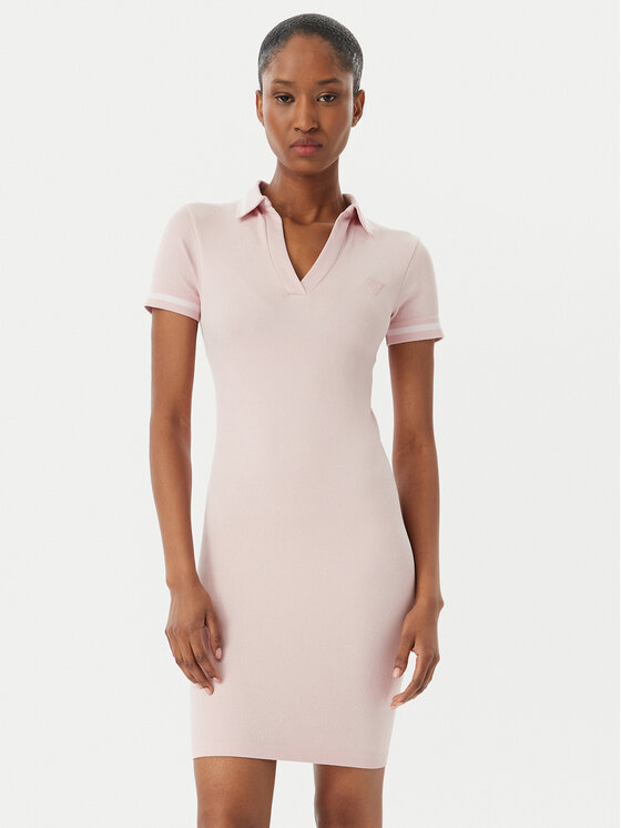 Guess Guess Každodenné šaty V6RK02 Z4692 Ružová Regular Fit