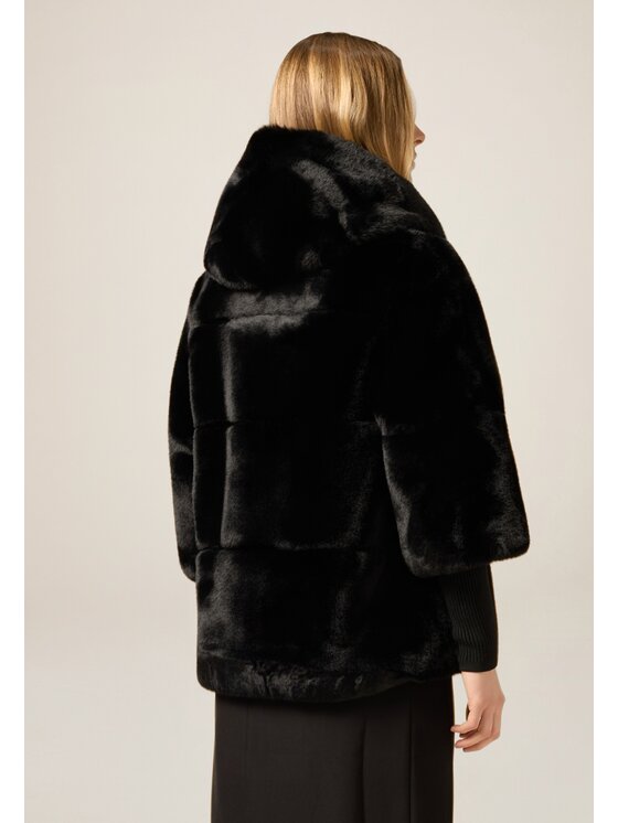 Oltre Oltre Cappotto invernale 0075R000470N033 Nero Baggy Fit