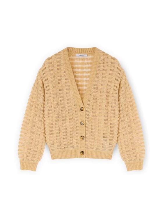 Motivi Motivi Cardigan M533W003636N012 Écru Regular Fit