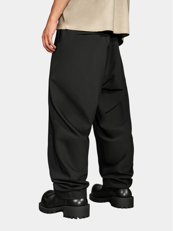 MADE BY SOCIETY MADE BY SOCIETY Spodnie materiałowe Uniform Black - P17635 Czarny Basic Fit