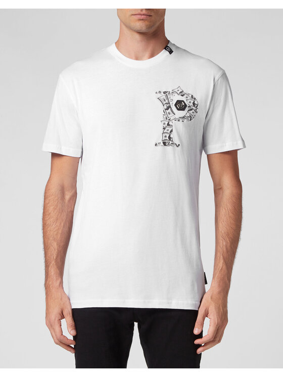 PHILIPP PLEIN PHILIPP PLEIN Tričko 6803 Biela Regular Fit