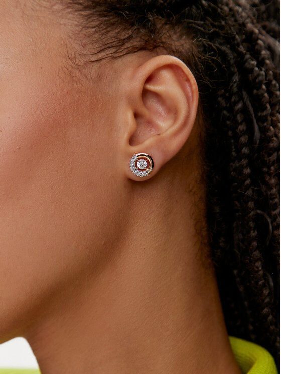 Swarovski Swarovski Auskarai Dextera 5692258 Rožinis auksas