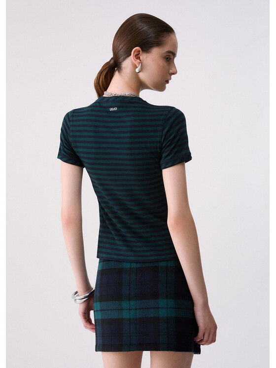 Liu Jo Liu Jo T-Shirt WF6439J3988D3050 Zielony Slim Fit