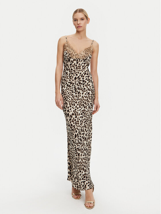 Kontatto Kontatto Повсякденна сукня B3007C Бежевий Regular Fit