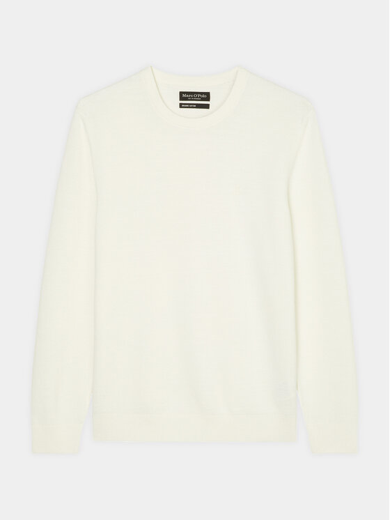 Marc O'Polo Marc O'Polo Megztinis 421 5023 60074 Balta Regular Fit