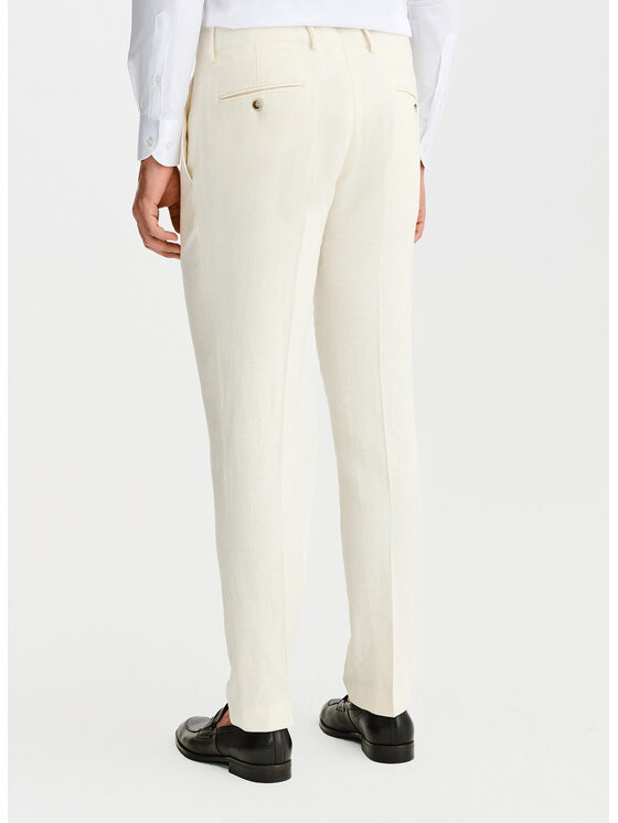 Pako Lorente Pako Lorente Spodnie garniturowe P25SF-6G-015 Beżowy Slim Fit