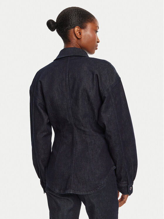 Patrizia Pepe Patrizia Pepe Τζιν πουκάμισο 8C0795/D113-CA74 Σκούρο μπλε Regular Fit