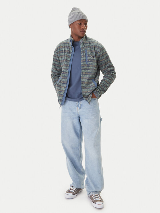 Quiksilver Quiksilver Fleecová mikina EQYPF03071 Zelená Regular Fit