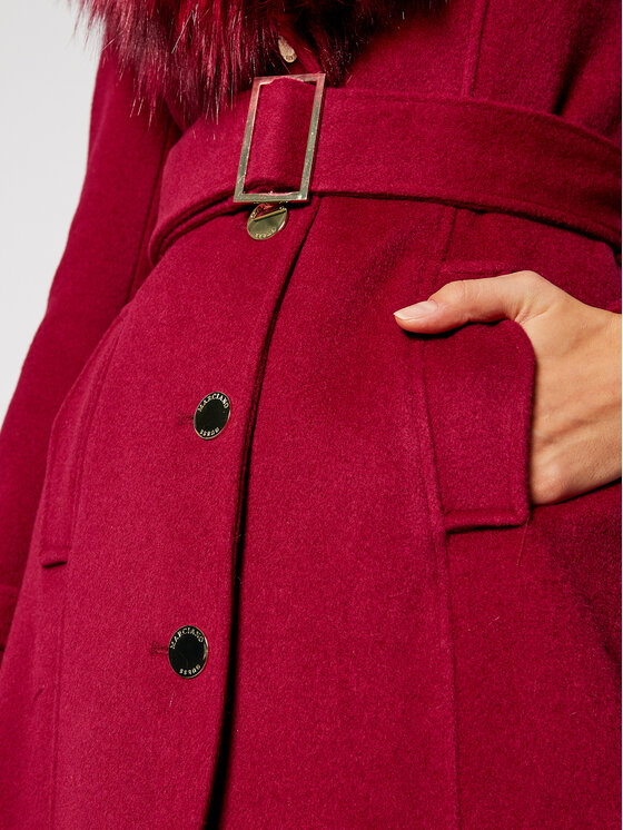 Marciano Guess Marciano Guess Cappotto di lana Cissy 0BG362 9192Z Bordeaux Regular Fit