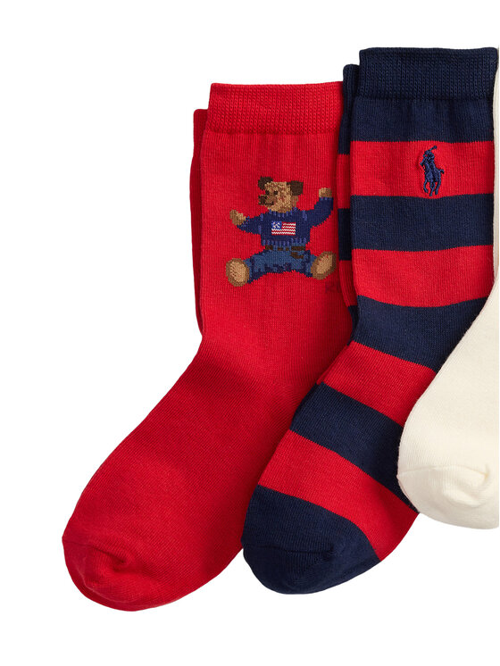 Polo Ralph Lauren Polo Ralph Lauren 3er-Set hohe Kindersocken 446P03263001 Bunt