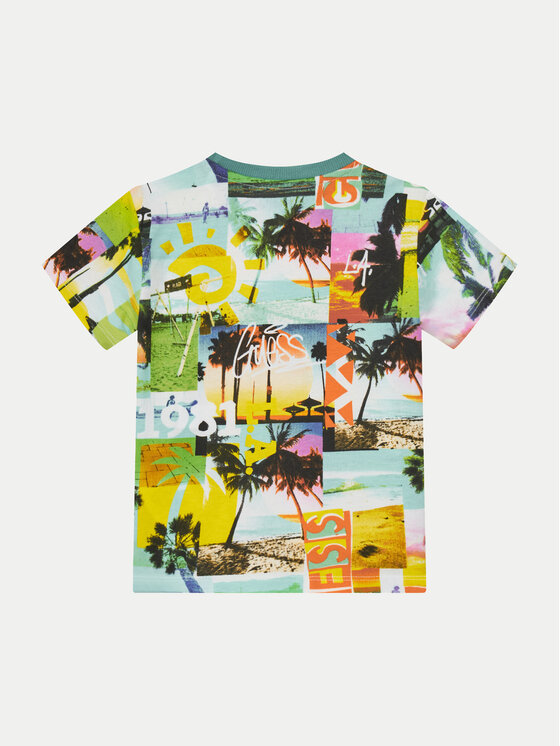 Guess Guess Tricou N5GI19 K8HM4 Colorat Regular Fit