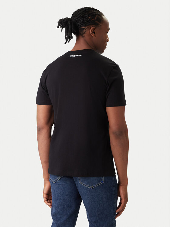 KARL LAGERFELD KARL LAGERFELD Majica A2M46038 Črna Regular Fit